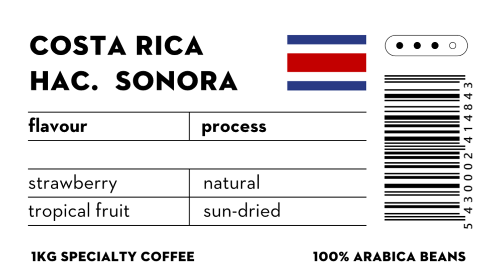 Costa Rica Hacienda Sonora 1kg