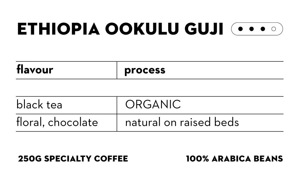 Ethiopië Okoluu Guji 250g