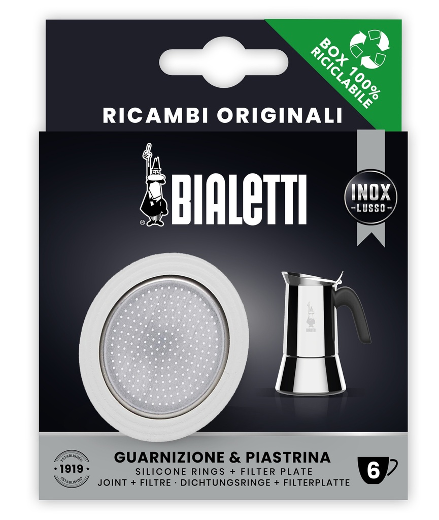 Bialetti ring + filter 6tz for RVS