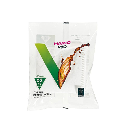 Hario V60 Paper Filter White 02 100 stuks VCF-02-100WK
