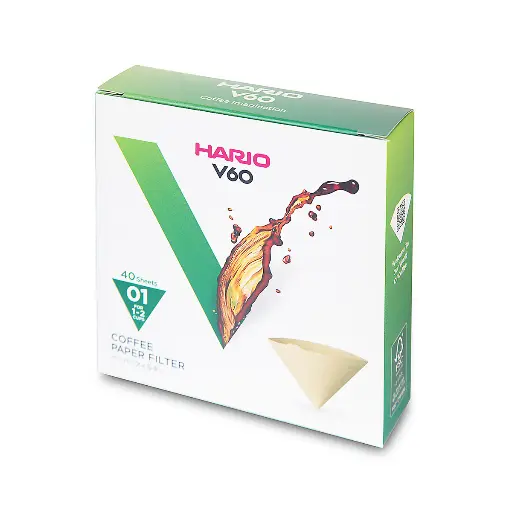 Hario V60 Paper Filter Brown 01 40 stuks VCF-01-40M